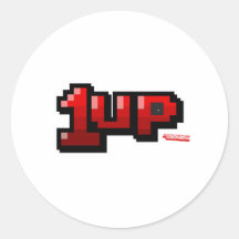 1UP - Friki adicional de la vida de los videojuego Pegatina