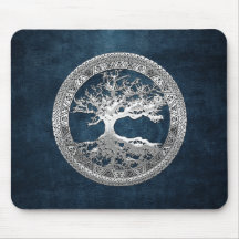 [200] Árbol de la vida céltico [plata] Alfombrilla De Raton