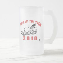 2010 años del tigre tazas de café