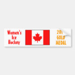 2010 hockey sobre hielo de las mujeres de Canadá - Pegatina De Parachoque