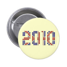 2010 regalos británicos de los Años Nuevos de la b Pins