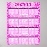 2011 años de un vistazo hacen calendarios la impre
