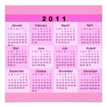 2011 años de un vistazo hacen calendarios la invit