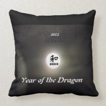 2012 años de la almohada de tiro del zodiaco del d