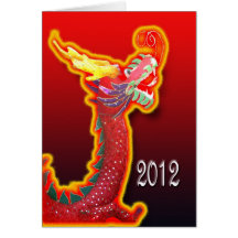 2012 años de la tarjeta china del Año Nuevo del dr