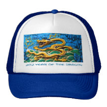 2012 años del casquillo del dragón gorros bordados