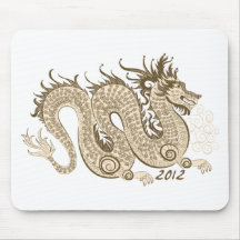 2012 Años Nuevos chinos, el año del dragón Alfombrillas De Ratones