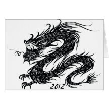 2012 Años Nuevos chinos, el año del dragón Felicitaciones