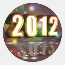2012 Años Nuevos Etiquetas