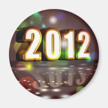 2012 Años Nuevos Iman De Nevera
