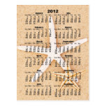 2012 calendario - postal de las estrellas de mar
