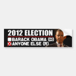 2012 elección - Obama anti Pegatina De Parachoque
