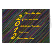 2012 Happy New Year Karte