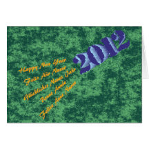 2012 Happy New Year Karte