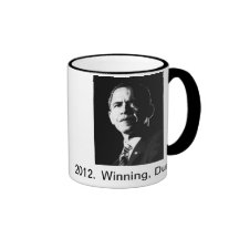 2012.  ¡Obama, ganando, Duh!  Taza de café