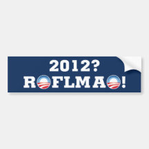 ¿2012? ¡ROFLMAO! ETIQUETA DE PARACHOQUE
