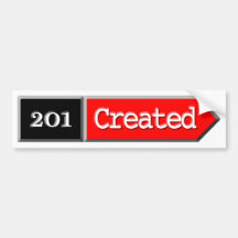 201 - Creado Pegatina De Parachoque
