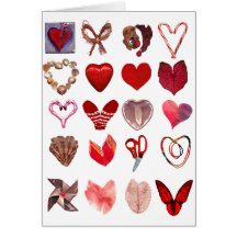 20 corazones felicitación