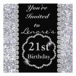 21ro DIAMANTES y CHISPAS de la invitación de la fi