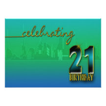21ro INVITACIÓN de la FIESTA de CUMPLEAÑOS - IMAGE
