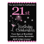 21ro Invitación de la fiesta de cumpleaños - vidri