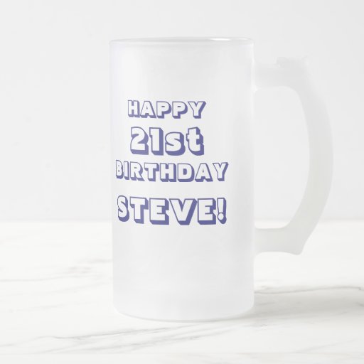 21ro taza de cerveza helada cumpleaños feliz de en