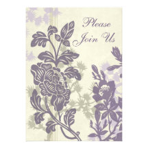25ta tarjeta floral de la invitación de la fiesta 