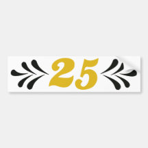 25th anniversary autosticker