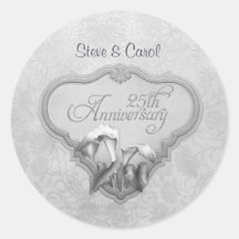 25to aniversario de boda de la cala de plata pegatinas  