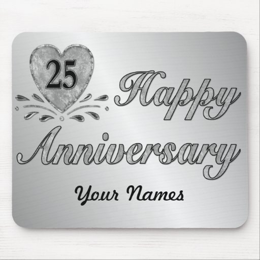 25to aniversario - plata alfombrillas de ratón