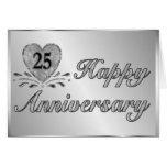 25to aniversario - plata tarjeton