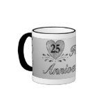 25to aniversario - plata taza de café