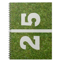 25to Cuaderno del campo de fútbol del cumpleaños