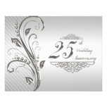 25to Invitación del aniversario de boda