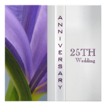 25to Invitación del aniversario de boda