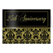 25to La fiesta de aniversario invita (Chaucer/el o Tarjetas