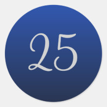 25to Pegatinas del aniversario de boda
