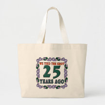 25to Regalos del aniversario de boda Bolsas De Mano