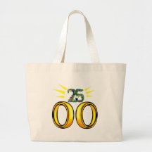 25to Regalos del aniversario de boda Bolsa De Mano