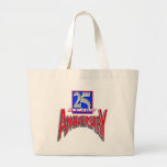 25to Regalos del aniversario de boda Bolsa Lienzo