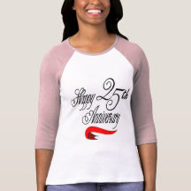 25to Regalos del aniversario de boda Camisetas