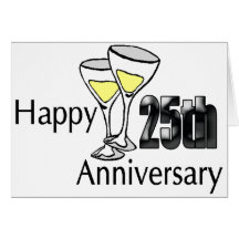 25to Regalos del aniversario de boda Felicitación
