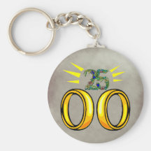 25to Regalos del aniversario de boda Llavero Personalizado