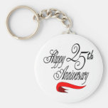 25to Regalos del aniversario de boda Llavero