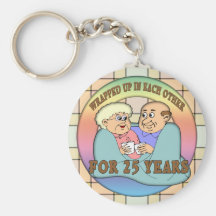 25to Regalos del aniversario de boda Llavero Personalizado