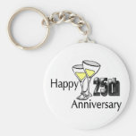 25to Regalos del aniversario de boda Llavero Personalizado