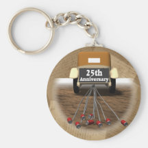 25to Regalos del aniversario de boda Llavero