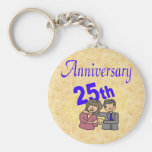 25to Regalos del aniversario de boda Llavero