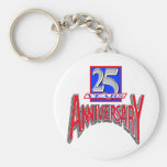 25to Regalos del aniversario de boda Llavero Personalizado