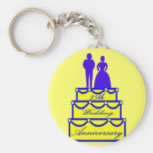 25to Regalos del aniversario de boda Llaveros Personalizados